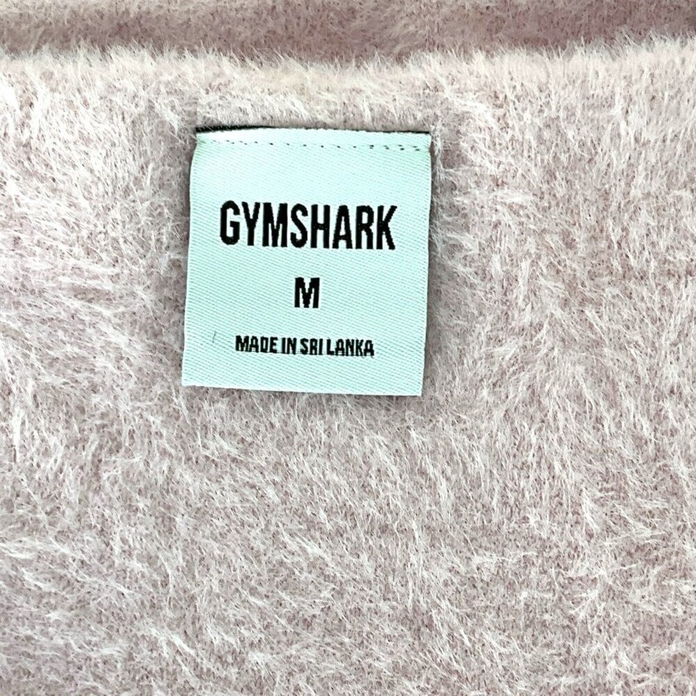 Gymshark Women's M Whitney Eyelash Knit Bandeau Petal Pink Lounge Casual - Picture 7 of 9